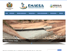Tablet Screenshot of emagua.gob.bo